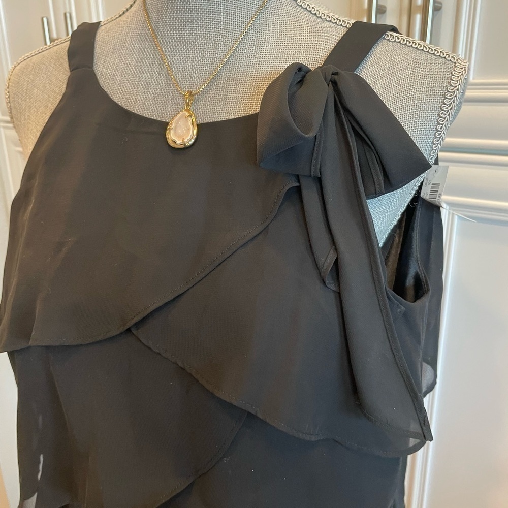 WHBM ruffle shift dress-  NEW - Picture 4 of 5